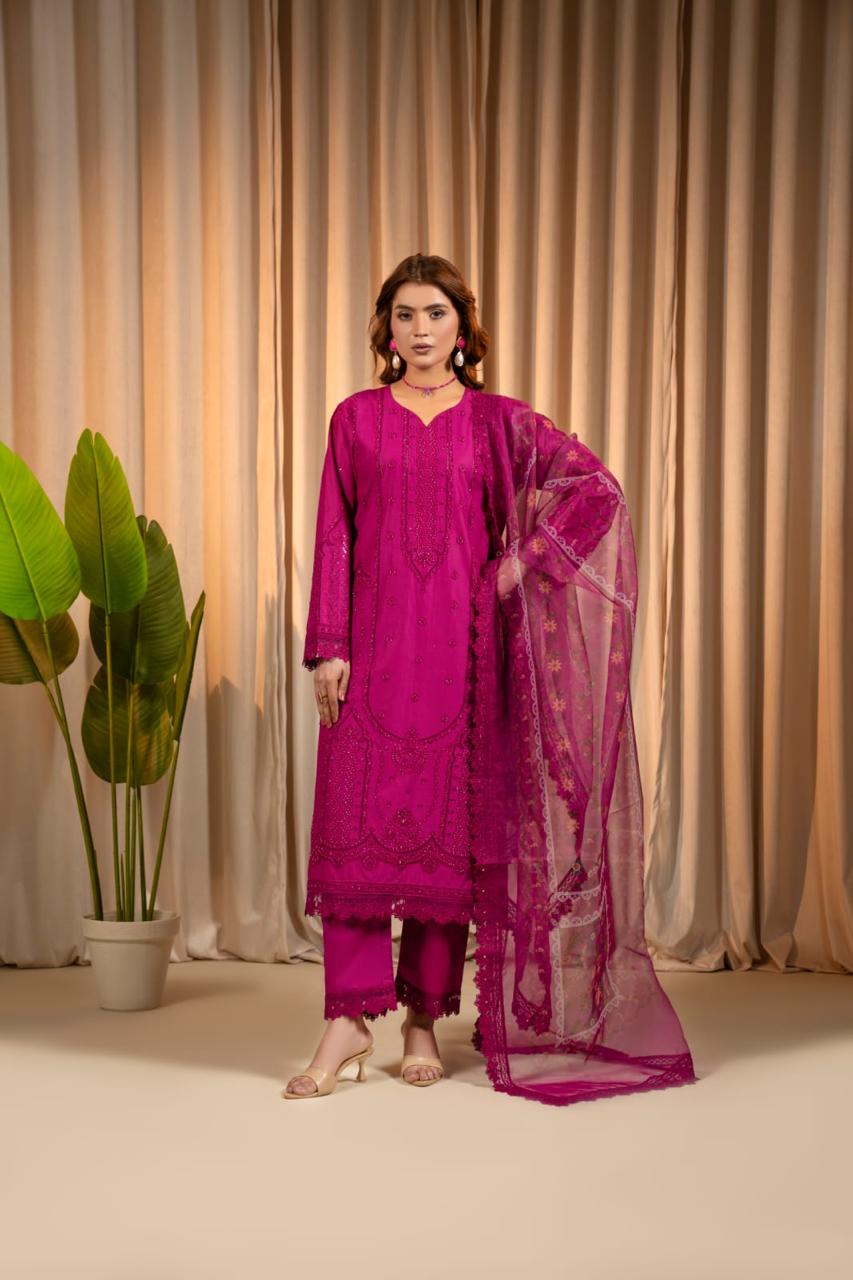 3PC Rich Berry Luxury Lawn