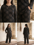 2PC Black Chunri Printed Lawn Dress