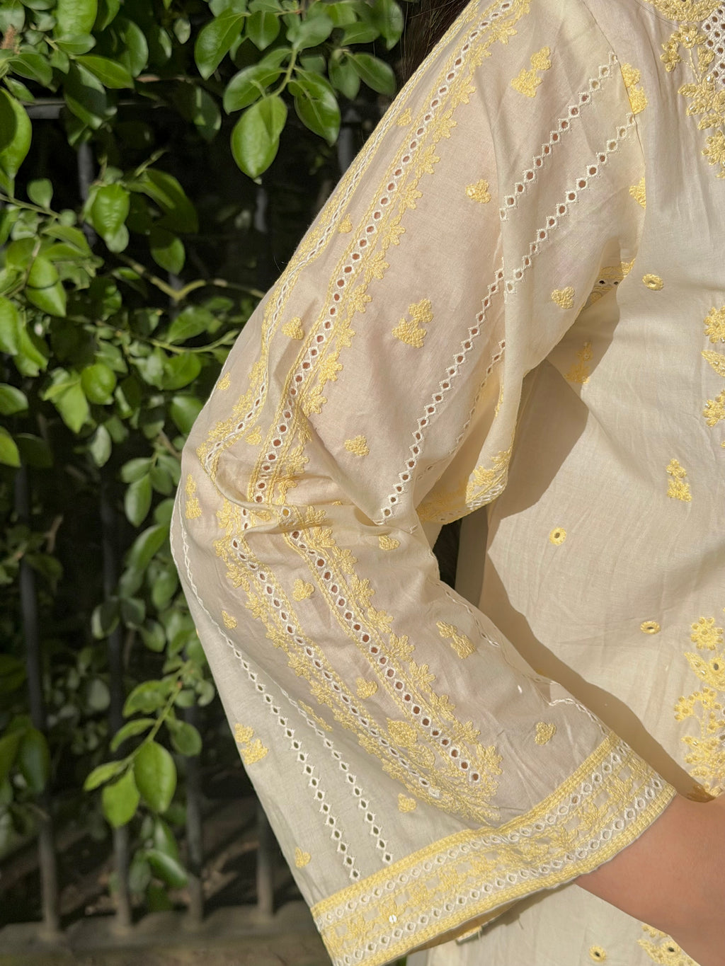 3PC Luxury Lawn Butter Yellow