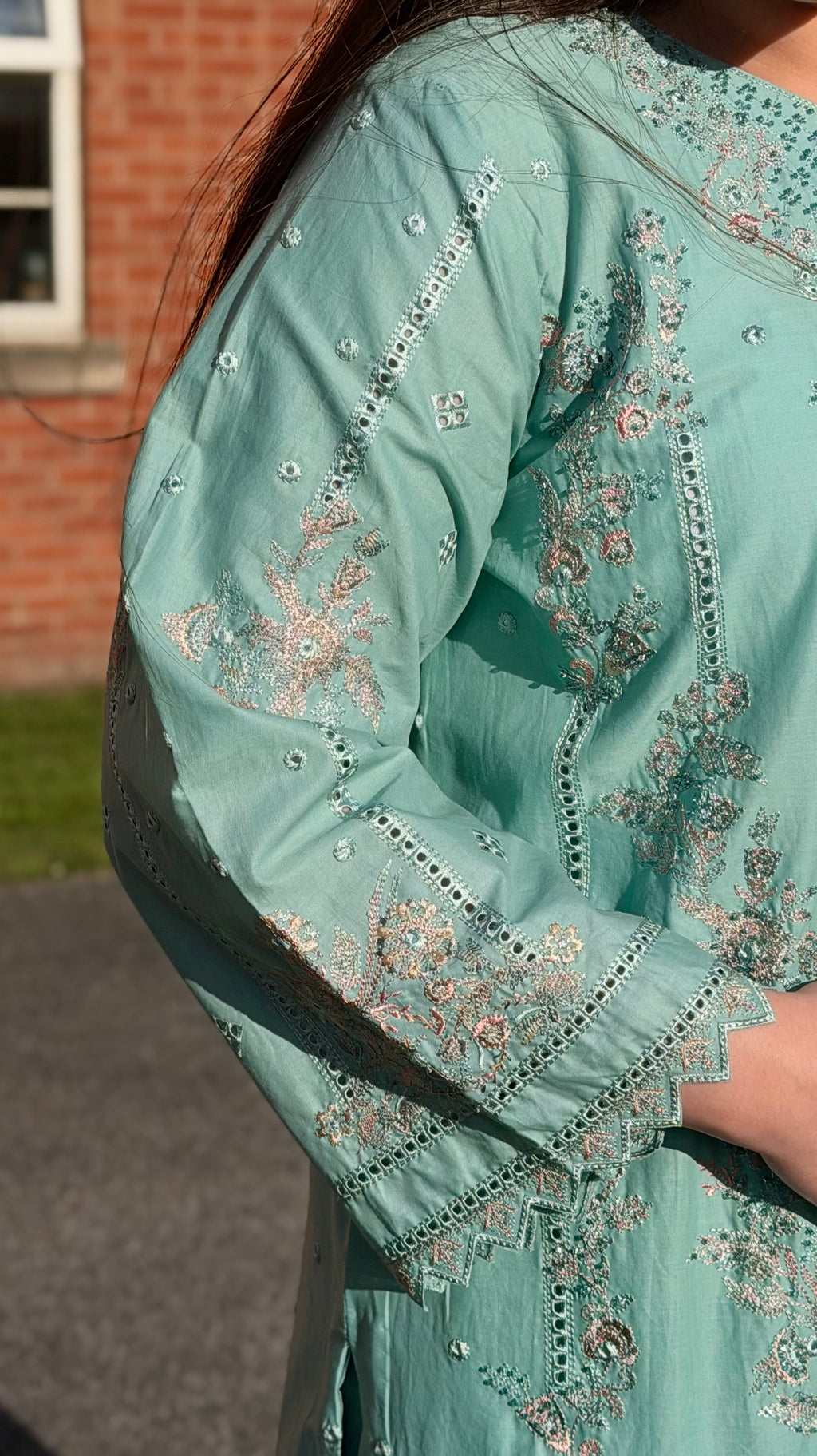 3PC Luxury Lawn Mint Green