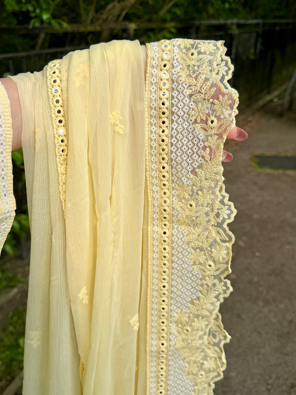 3PC Luxury Lawn Butter Yellow