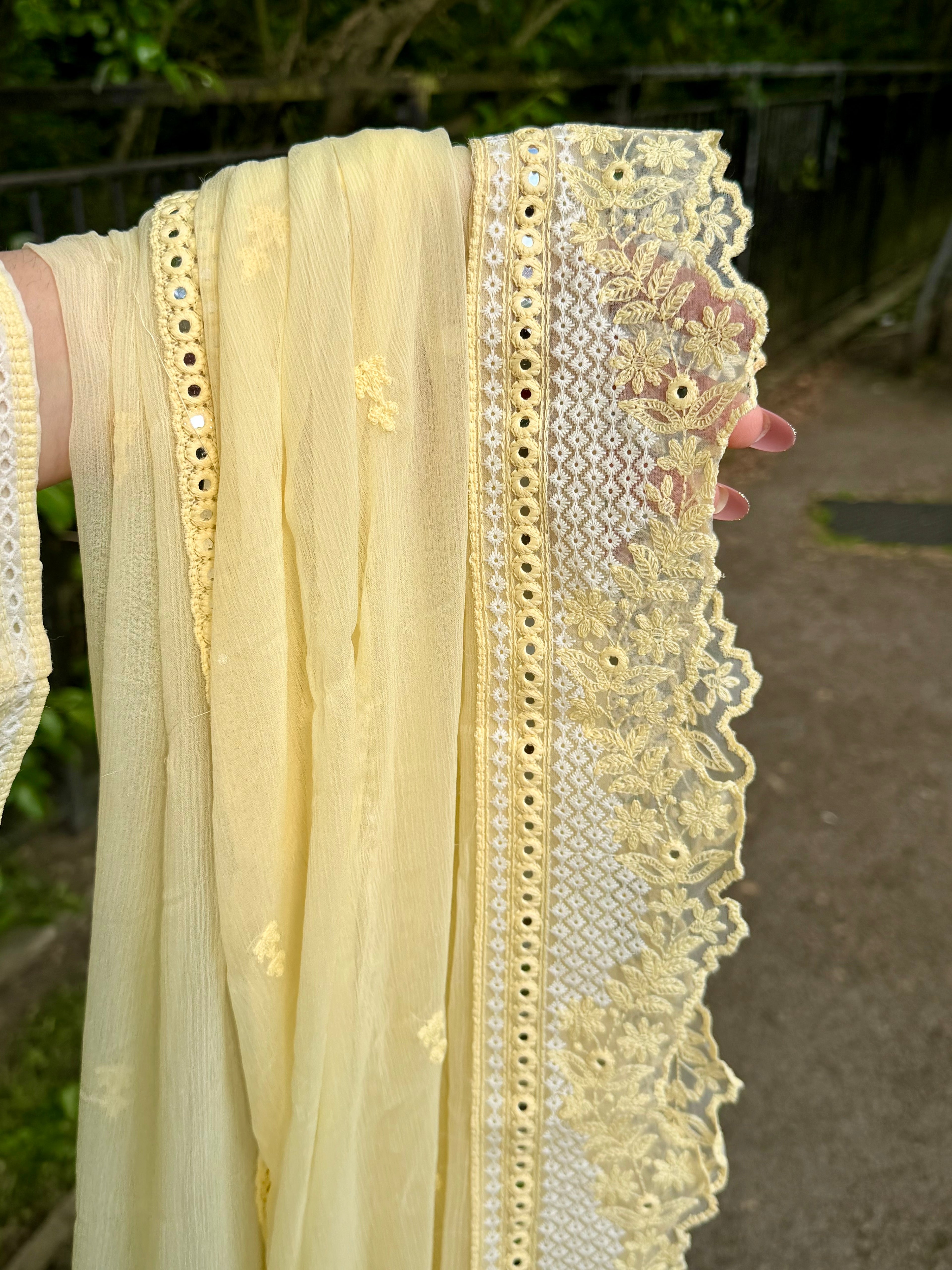3PC Luxury Lawn Butter Yellow