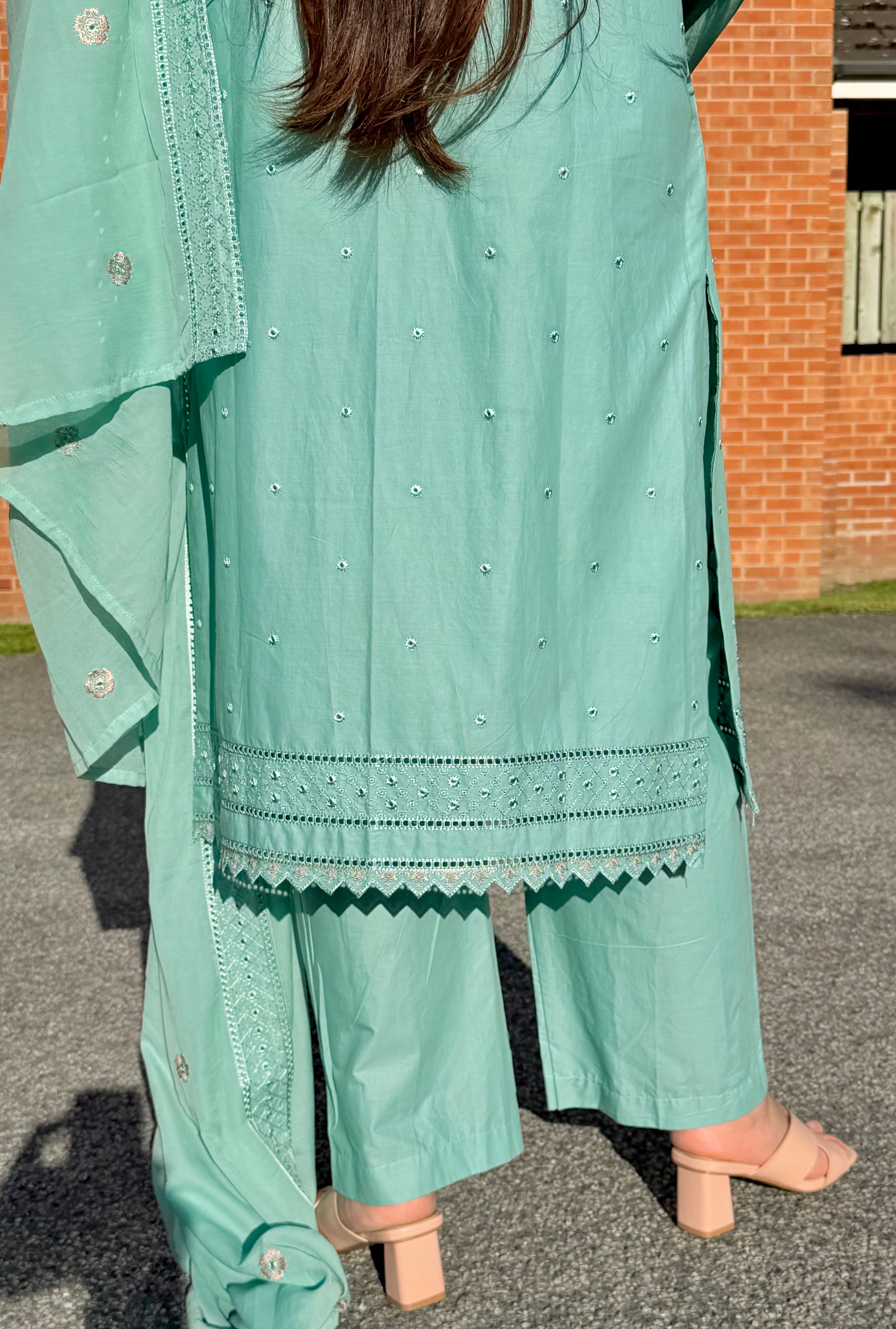 3PC Luxury Lawn Mint Green