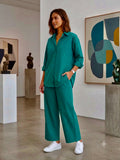 Co-ord set - Pine Green - Premium Lawn Cotton
