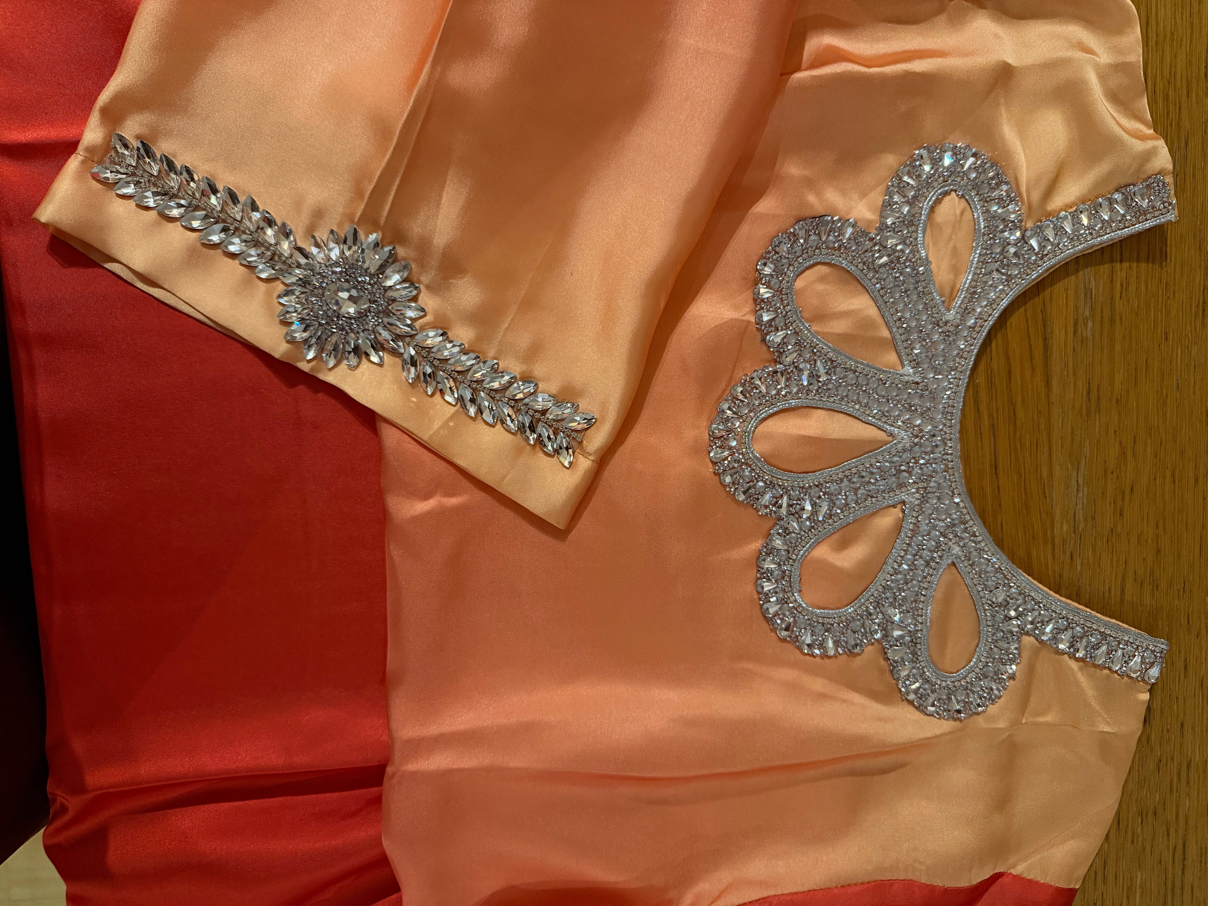 Fancy Kaftan Dress - Tequilla Sunrise