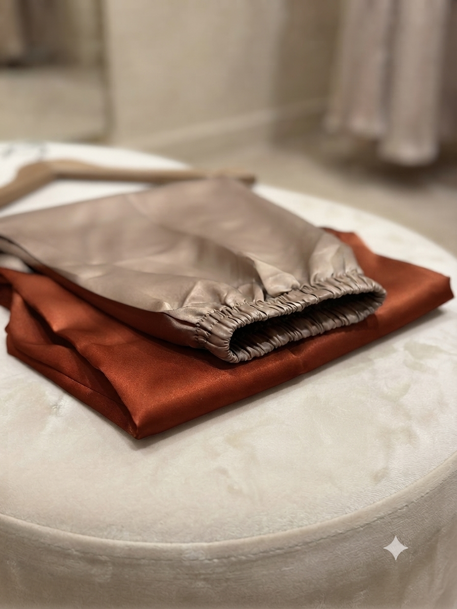 3PC Kaftan Dress - Copper Rust