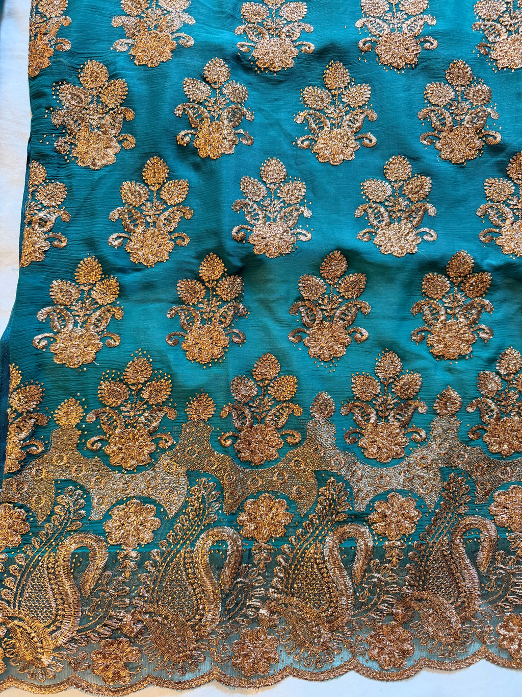 The Sea Green Chiffon Fancy Dress
