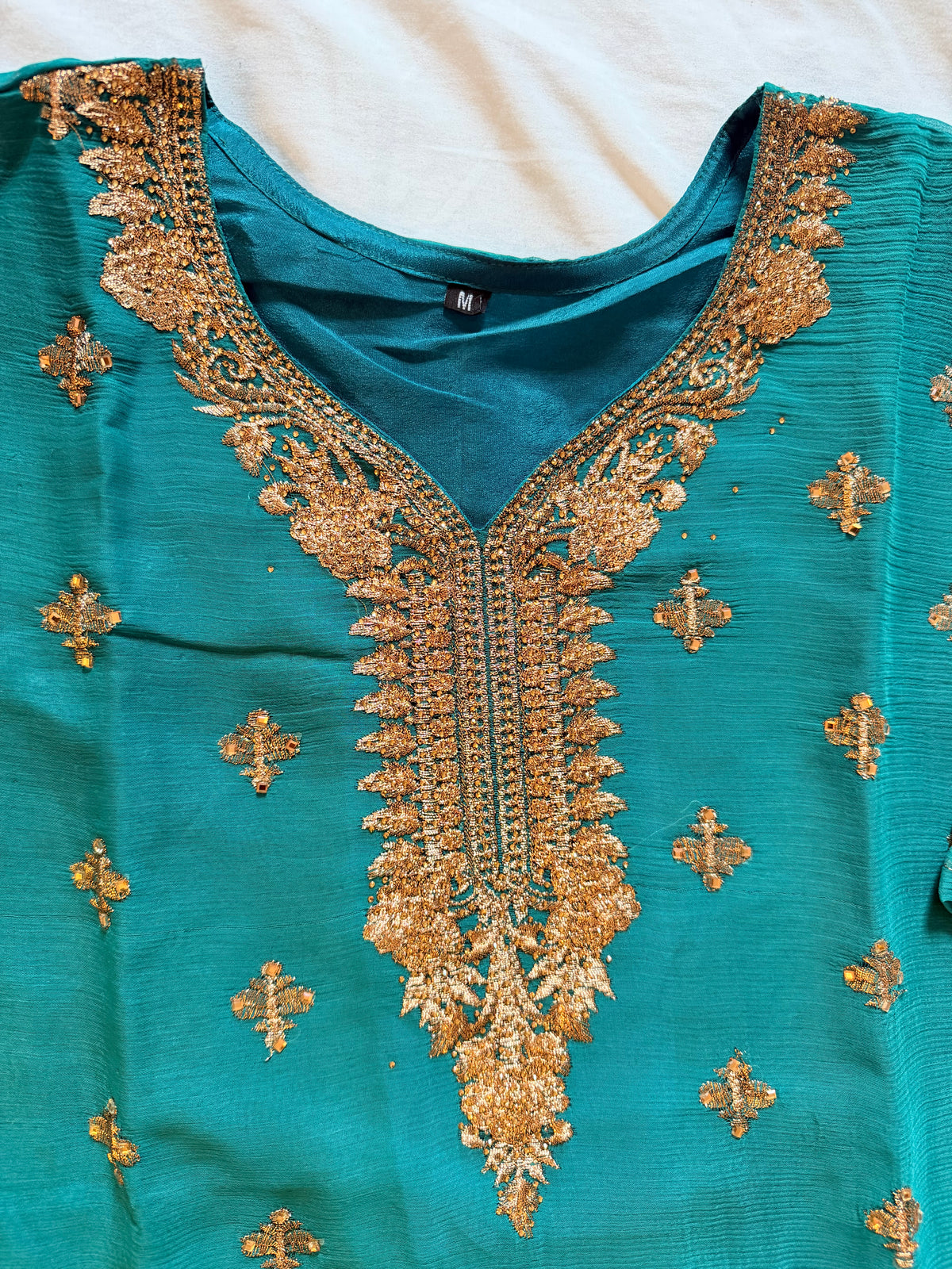 The Sea Green Chiffon Fancy Dress