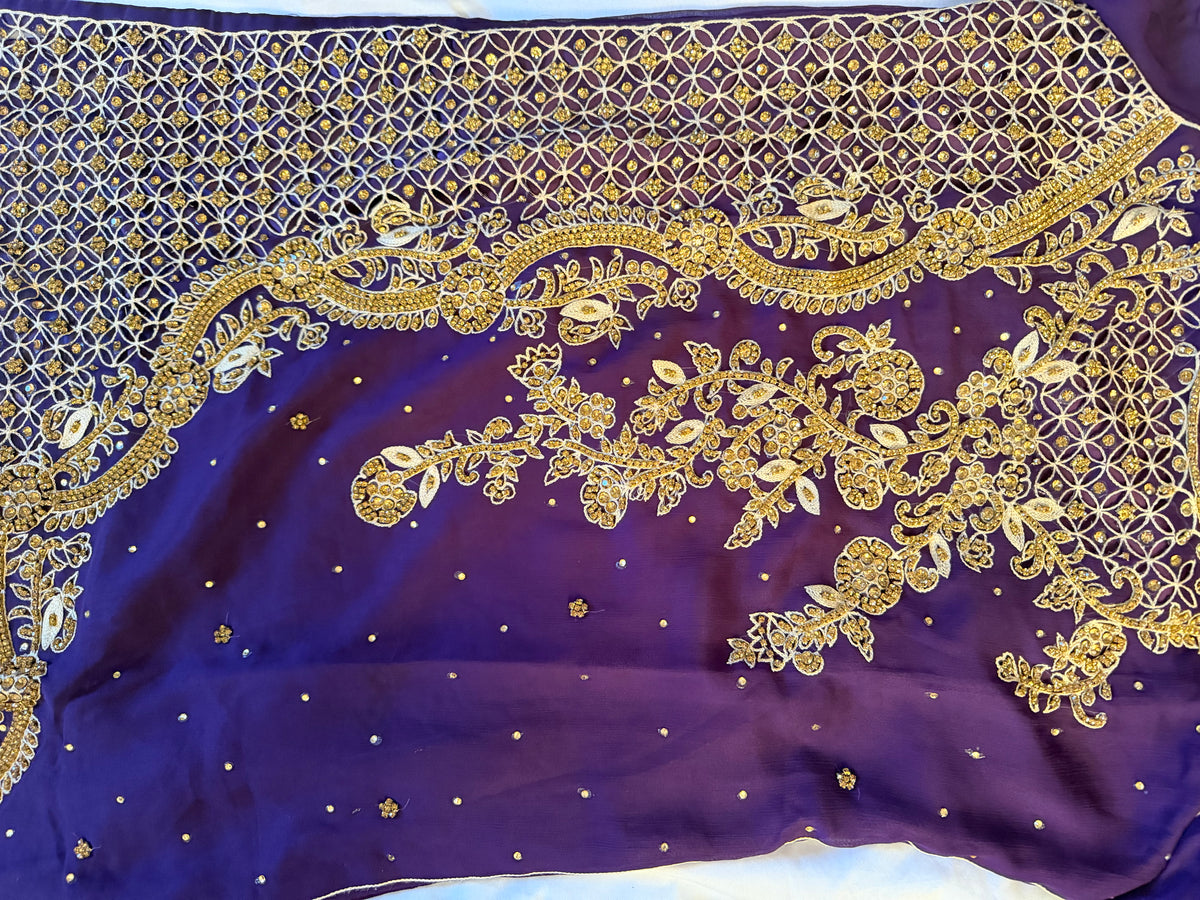 Royal Purple 3-Piece Fancy Dress