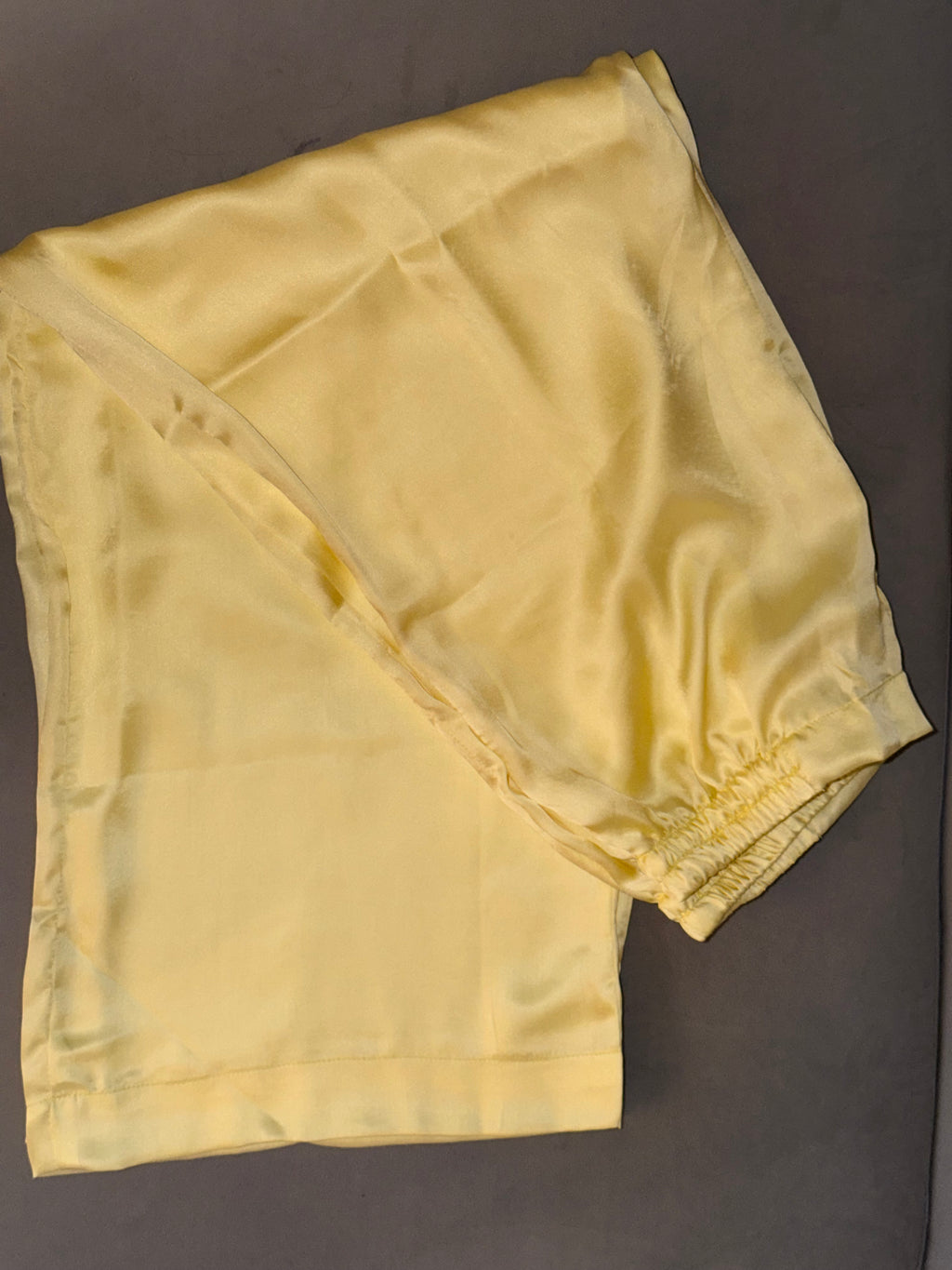 Pastel Yellow & Aqua Blue Ombré Silk Kurta Set with Wide-Leg Trousers