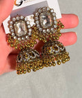 Luxury Crystal Cluster Chandelier Jhumkas