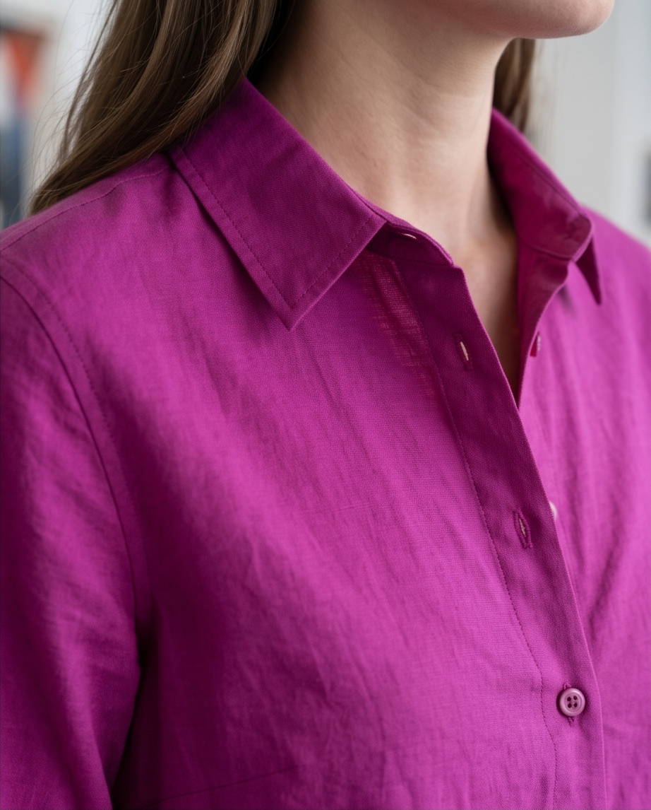 Co-ord Set - Deep Berry Magenta -  Premium Lawn Cotton