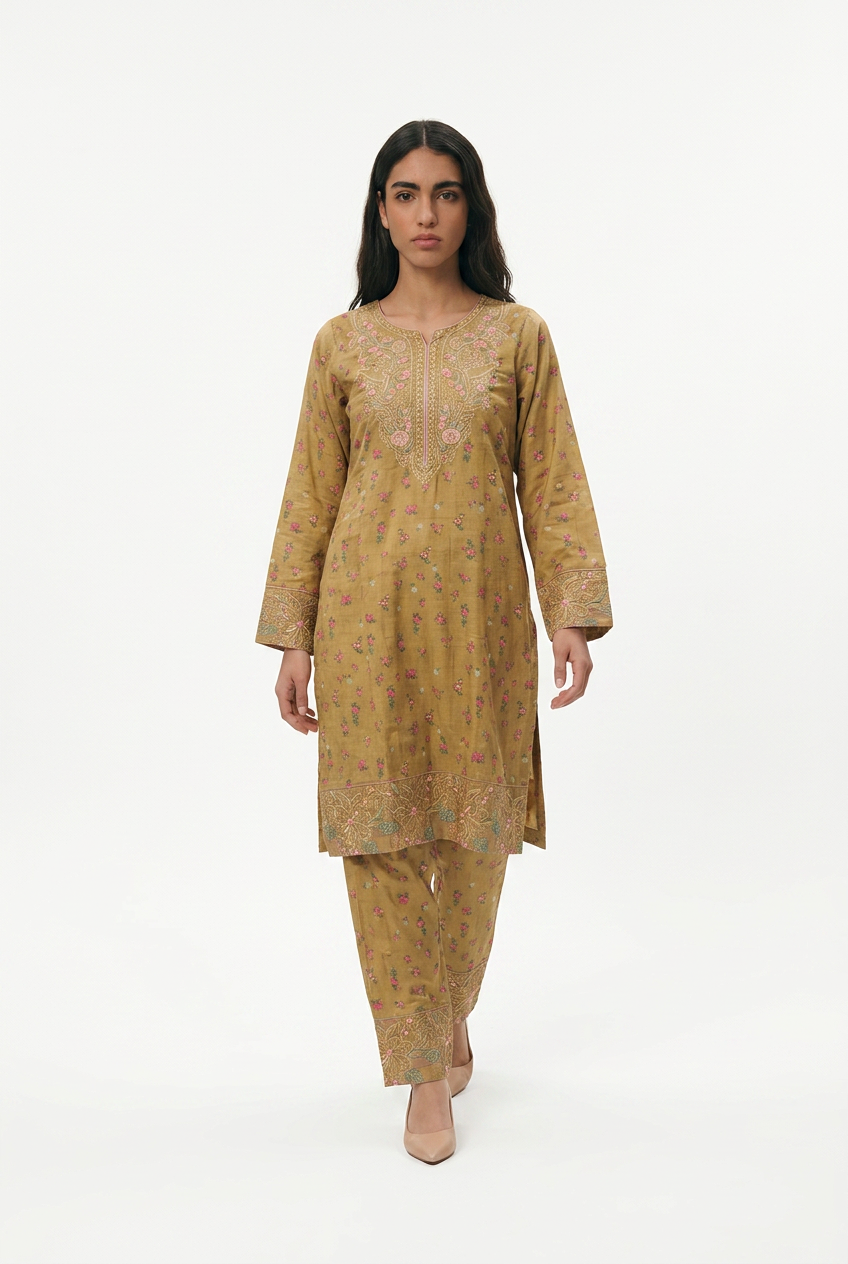 2 PC Embroided Lawn - Available in Different Colors