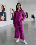 Co-ord Set - Deep Berry Magenta -  Premium Lawn Cotton