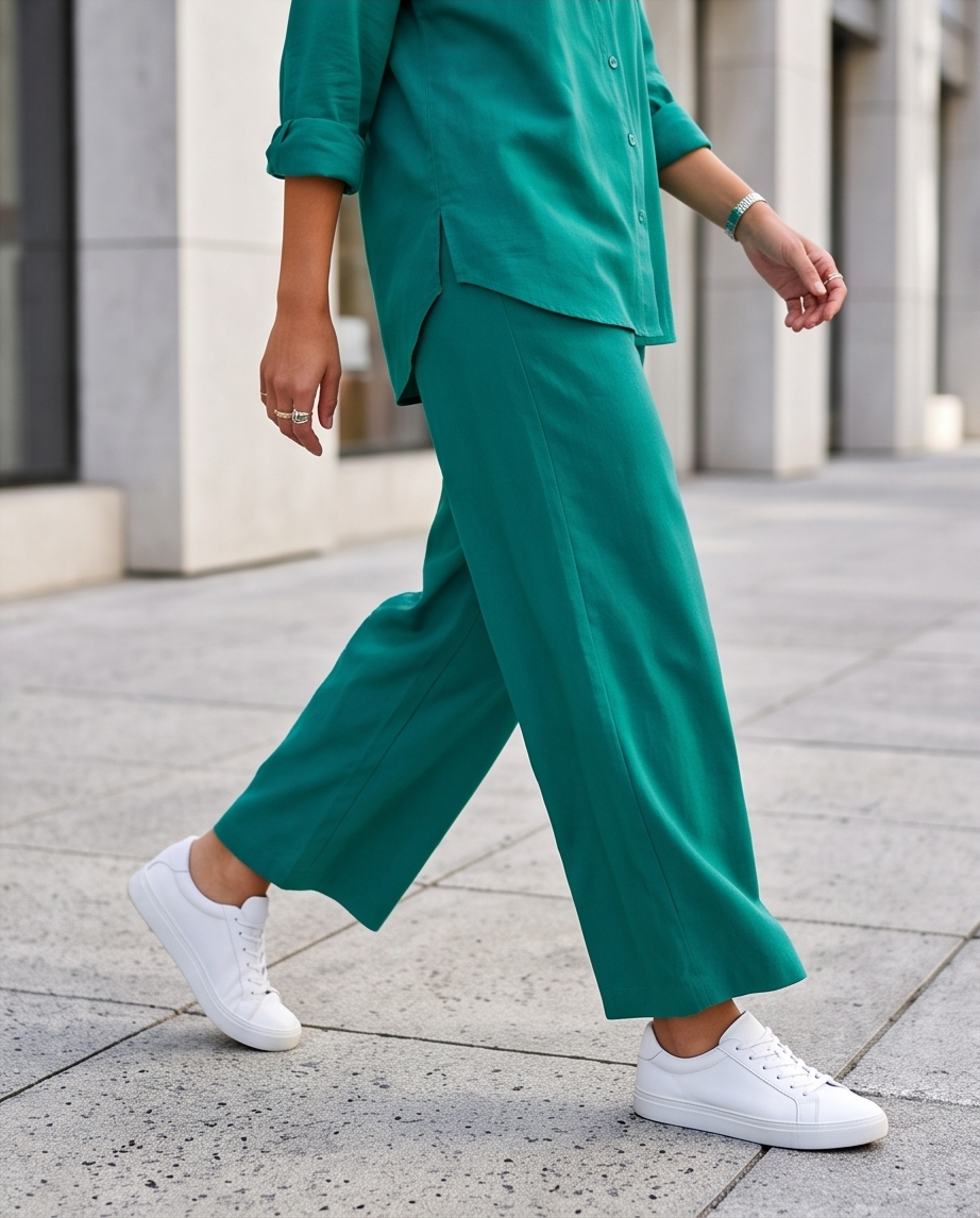 Co-ord set - Pine Green - Premium Lawn Cotton
